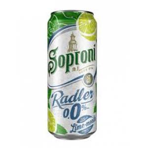 Soproni Radler Lime-Menta 0% 0,5l DOBOZ