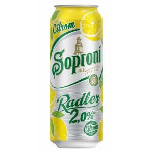Soproni Radler Citrom 1,4% 0,5l  DOBOZ