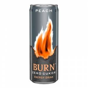 Burn Energy Drink Zero Peach 0.25l