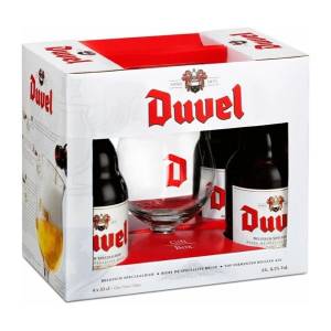Duvel 4*0.33l +pohár PDD